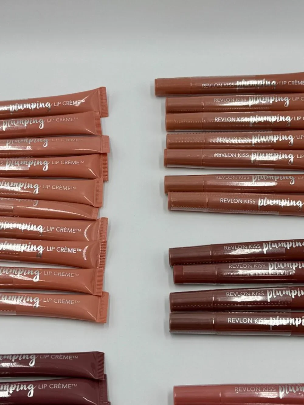 38 Pieces Revlon Kiss Plumping Lip Creme Bundle - 10 Different Colors -